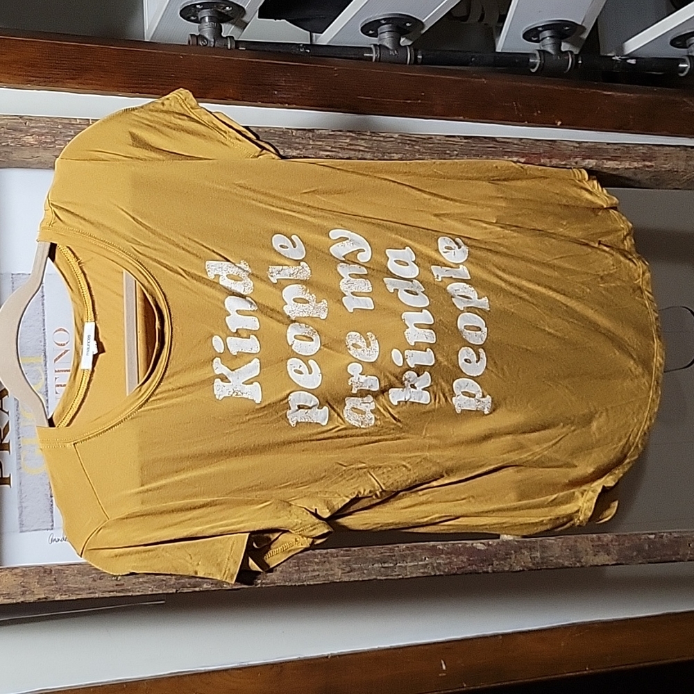 Graphic tee "Kind people are my kinda people", Maurices, gold